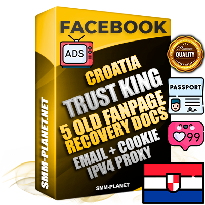 SUPER TRUST KING Croatian Facebook Ad Accounts - Added 5 aged Facebook Fan Pages