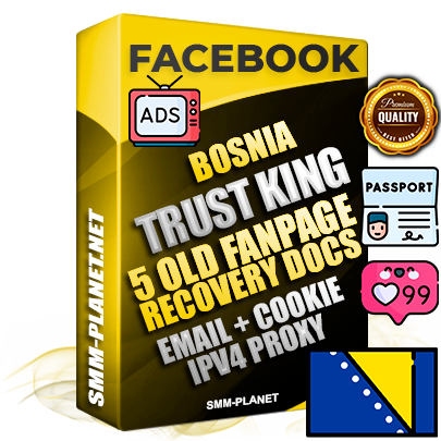 SUPER TRUST KING Bosnian Facebook Ad Accounts - Added 5 aged Facebook Fan Pages