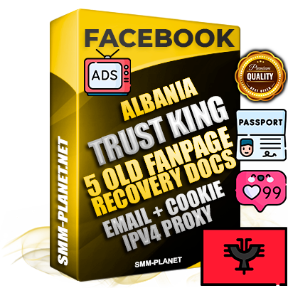 SUPER TRUST KING Albanian Facebook Ad Accounts - Added 5 aged Facebook Fan Pages