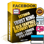 SUPER TRUST KING Estonian Facebook Ad Accounts - Added 5 aged Facebook Fan Pages