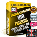 Elite English PREMIUM Handcrafted Facebook Accounts - 100 Authentic Live Friends with High Trust for Ads