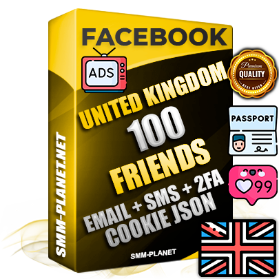 Elite English PREMIUM Handcrafted Facebook Accounts - 100 Authentic Live Friends with High Trust for Ads