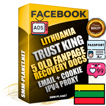 SUPER TRUST KING Lithuanian Facebook Ad Accounts - Added 5 aged Facebook Fan Pages