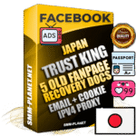 SUPER TRUST KING Japanese Facebook Ad Accounts - Added 5 aged Facebook Fan Pages