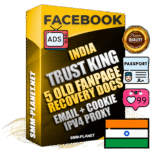 SUPER TRUST KING Indian Facebook Ad Accounts - Added 5 aged Facebook Fan Pages