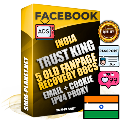 SUPER TRUST KING Indian Facebook Ad Accounts - Added 5 aged Facebook Fan Pages