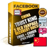 SUPER TRUST KING Chinese Facebook Ad Accounts - Added 5 aged Facebook Fan Pages