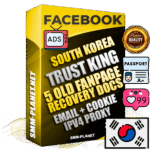 SUPER TRUST KING Korean Facebook Ad Accounts - Added 5 aged Facebook Fan Pages