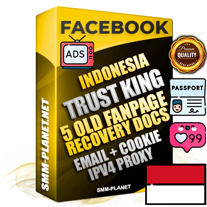 SUPER TRUST KING Indonesian Facebook Ad Accounts - Added 5 aged Facebook Fan Pages