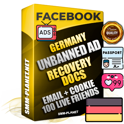Premium German Unbanned FB Ad Accounts with Recovery Docs