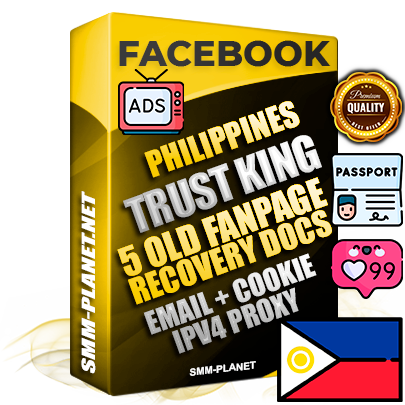 SUPER TRUST KING Filipino Facebook Ad Accounts - Added 5 aged Facebook Fan Pages