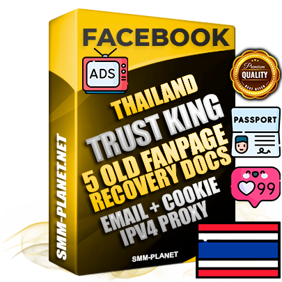 SUPER TRUST KING Thai Facebook Ad Accounts - Added 5 aged Facebook Fan Pages