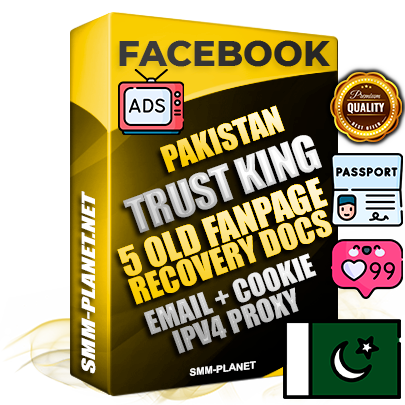 SUPER TRUST KING Pakistani Facebook Ad Accounts - Added 5 aged Facebook Fan Pages