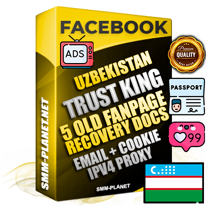 SUPER TRUST KING Uzbek Facebook Ad Accounts - Added 5 aged Facebook Fan Pages
