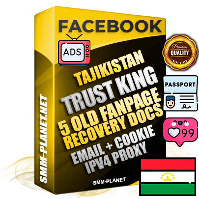 SUPER TRUST KING Tajik Facebook Ad Accounts - Added 5 aged Facebook Fan Pages