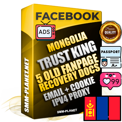 SUPER TRUST KING Mongolian Facebook Ad Accounts - Added 5 aged Facebook Fan Pages