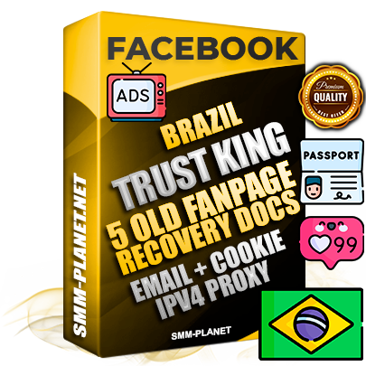 SUPER TRUST KING Brazilian Facebook Ad Accounts - Added 5 aged Facebook Fan Pages