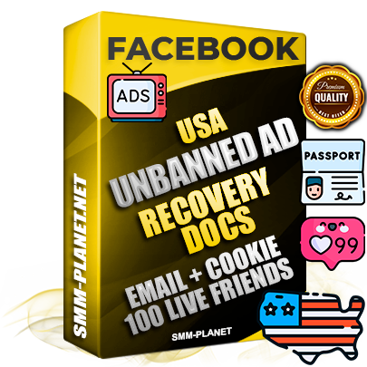 Premium American Unbanned FB Ad Accounts with Recovery Docs