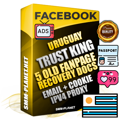 SUPER TRUST KING Uruguayan Facebook Ad Accounts - Added 5 aged Facebook Fan Pages
