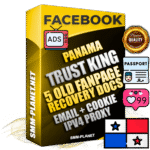 SUPER TRUST KING Panamanian Facebook Ad Accounts - Added 5 aged Facebook Fan Pages