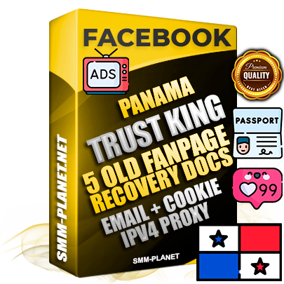 SUPER TRUST KING Panamanian Facebook Ad Accounts - Added 5 aged Facebook Fan Pages