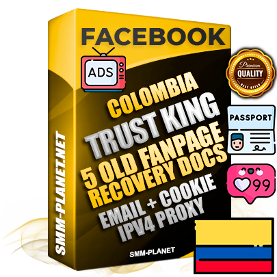 SUPER TRUST KING Colombian Facebook Ad Accounts - Added 5 aged Facebook Fan Pages