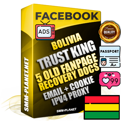 SUPER TRUST KING Bolivian Facebook Ad Accounts - Added 5 aged Facebook Fan Pages