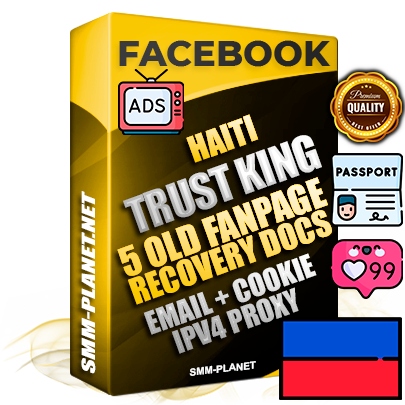 SUPER TRUST KING Haitian Facebook Ad Accounts - Added 5 aged Facebook Fan Pages