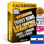 SUPER TRUST KING Nicaraguan Facebook Ad Accounts - Added 5 aged Facebook Fan Pages