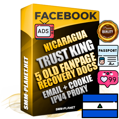 SUPER TRUST KING Nicaraguan Facebook Ad Accounts - Added 5 aged Facebook Fan Pages