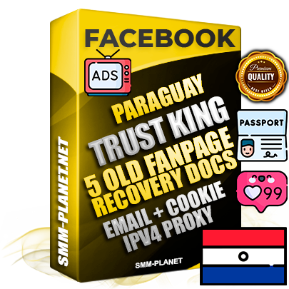 SUPER TRUST KING Paraguayan Facebook Ad Accounts - Added 5 aged Facebook Fan Pages