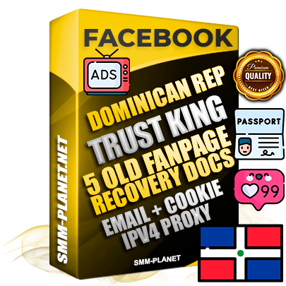 SUPER TRUST KING Dominican Facebook Ad Accounts - Added 5 aged Facebook Fan Pages