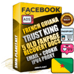 SUPER TRUST KING Guiana Facebook Ad Accounts - Added 5 aged Facebook Fan Pages