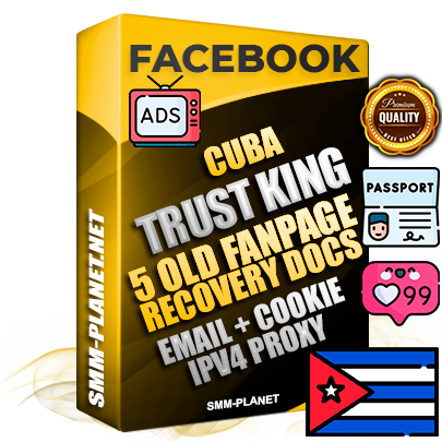 SUPER TRUST KING Cuban Facebook Ad Accounts - Added 5 aged Facebook Fan Pages