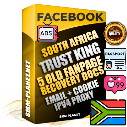 SUPER TRUST KING South African Facebook Ad Accounts - Added 5 aged Facebook Fan Pages