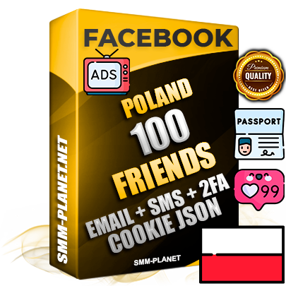 Elite Polish PREMIUM Handcrafted Facebook Accounts - 100 Authentic Live Friends with High Trust for Ads