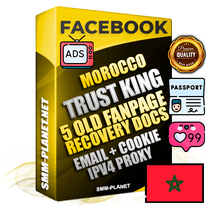 SUPER TRUST KING Moroccan Facebook Ad Accounts - Added 5 aged Facebook Fan Pages