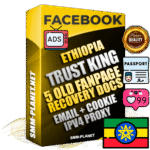 SUPER TRUST KING Ethiopian Facebook Ad Accounts - Added 5 aged Facebook Fan Pages