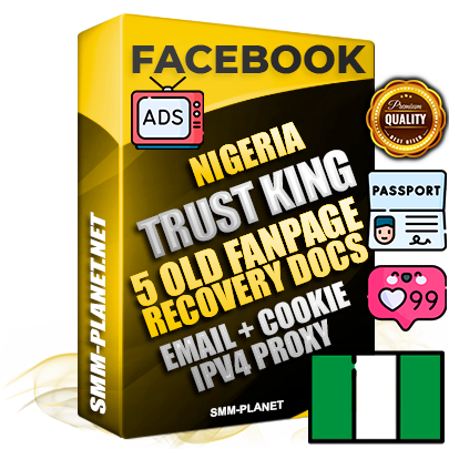 SUPER TRUST KING Nigerian Facebook Ad Accounts - Added 5 aged Facebook Fan Pages