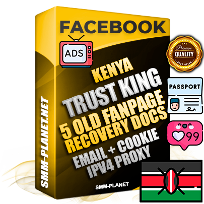 SUPER TRUST KING Kenyan Facebook Ad Accounts - Added 5 aged Facebook Fan Pages