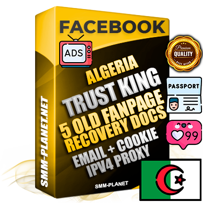 SUPER TRUST KING Algerian Facebook Ad Accounts - Added 5 aged Facebook Fan Pages
