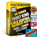 SUPER TRUST KING DR Congo Facebook Ad Accounts - Added 5 aged Facebook Fan Pages