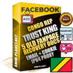 SUPER TRUST KING Congo Rep Facebook Ad Accounts - Added 5 aged Facebook Fan Pages