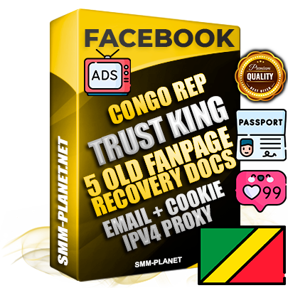 SUPER TRUST KING Congo Rep Facebook Ad Accounts - Added 5 aged Facebook Fan Pages