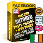 Ultimate Irish PREMIUM AutoReg Facebook Accounts - Fully Loaded (Posts : Multi-Photos : Info)