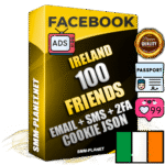 Elite Irish PREMIUM Handcrafted Facebook Accounts - 100 Authentic Live Friends with High Trust for Ads