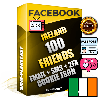 Elite Irish PREMIUM Handcrafted Facebook Accounts - 100 Authentic Live Friends with High Trust for Ads