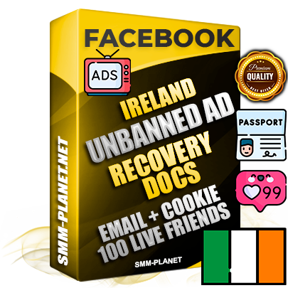 Premium Irish Unbanned FB Ad Accounts with Recovery Docs