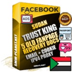 SUPER TRUST KING Sudanese Facebook Ad Accounts - Added 5 aged Facebook Fan Pages