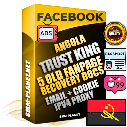 SUPER TRUST KING Angolan Facebook Ad Accounts - Added 5 aged Facebook Fan Pages